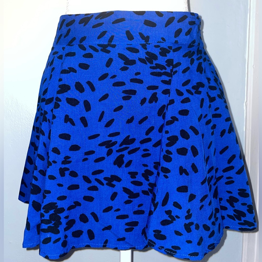 Forever 21 Blue Leopard Print Skirt